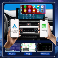 Écran tactile IPS 10,25 pouces Android 14 CarPlay sans fil pour Audi A4 A5 S5 2017 2016-2023, WIFI, système multimédia stéréo, GPS, récepteur de navigation