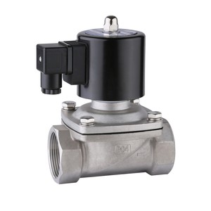 Vanne solénoïde en acier inoxydable 24 V 12 V 220 V pour eau et vapeur, normalement fermée, 2 voies, type à bride - Product Image 1