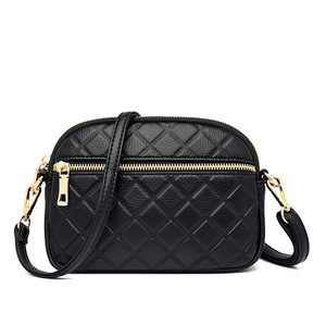 Women Branded Trend Hand Bag Female Causal Shoulder Handbags Embroidery Thread <b>Small</b> PU Leather Crossbody Bags - Product Image 1