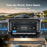 Autoradio 7 pouces compatible CarPlay et Android Auto pour VW Volkswagen avec navigation GPS, égaliseur DSP et écran tactile