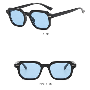 <span class=keywords><strong>Lentes</strong></span> de <span class=keywords><strong>Sol</strong></span>, Gafas de <span class=keywords><strong>Sol</strong></span> Retro Rectangulares para Hombre y Mujer, Gafas de <span class=keywords><strong>Sol</strong></span> Vintage con Marco Cuadrado Pequeño, Logotipo Personalizado - Product Image 4