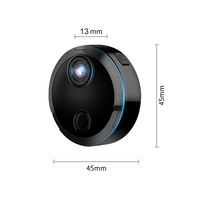 Mini caméra Wifi sans fil d'intérieur HDQ15 1080P, détection de mouvement, enregistrement en boucle, vision nocturne 10m, installation facile