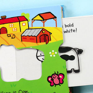 Animali colorati di Forma Quadrata Educativi di Leggere il Libro di Hardcover <span class=keywords><strong>Libri</strong></span> di Storia Per I Bambini - Product Image 2