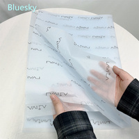 Emballage en gros Logo personnalisé Papier d'emballage en tissu recyclé avec logo d'entreprise Papier d'emballage cadeau Papier d'emballage
