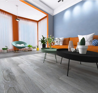 Revêtement de sol SPC (Stone-Plastic Composite) à clipser, pour usage domestique, 5 mm, style carrelage, pose directe, imperméable, antidérapant, résistant à l'usure, antistatique