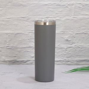 20 OZ <b>Double</b> <b>Wall</b> Vacuum Insulation Water Bottle Coffee <b>Mug</b> Slim Stainless Steel Skinny Tumbler with Seal Lid and Straw - Product Image 1