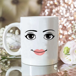 コーヒーミルクカップ,工場プロモーションかわいいシンプルな女性表情マグカップクリエイティブセラミック - Product Image 5