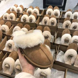 Stivali da neve da <span class=keywords><strong>donna</strong></span> invernali nuovi stivali da <span class=keywords><strong>donna</strong></span> in pelliccia color tinta unita con punta rivestita di pelliccia e lana rivestiti di pelliccia - Product Image 6