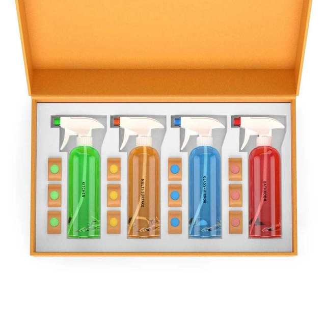 Vegan Formula Eco-friendly Solid Hot Sale Multifunction Cleaning Tablets/ Multipurpose All Surface Clean Kit