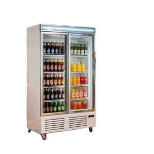 Réfrigérateur vitrine verticale NE-105CL-12 de haute qualité avec porte en verre, pour boissons, avec étagères et éclairage LED - Product Image 1