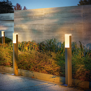 Decoración <span class=keywords><strong>de</strong></span> césped al aire libre IP65 impermeable paisaje bolardo luz blanca cálida Led jardín luz <span class=keywords><strong>farola</strong></span> LED para exterior - Product Image 3