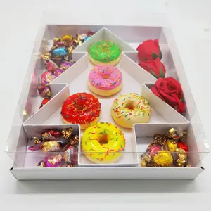 12 "Süßigkeiten Cupcake Praline Verpackung Geschenke Weihnachts baum geformte Papier box