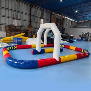 Pista Gonfiabile Personalizzata per Eventi di Go-Kart, Sistema di Barriere Gonfiabili Modulari per Uso Commerciale - Product Image 4