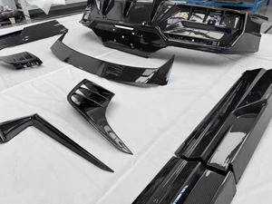 Vente en gros usine : Canards avant inférieurs en fibre de carbone véritable pour pare-chocs de voiture, pour Tesla Eletre - Product Image 4