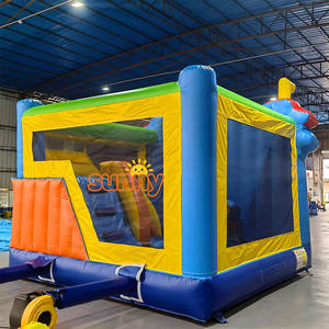 Château gonflable extérieur pour enfants en PVC, avec toboggan, thème <span class=keywords><strong>Pat</strong></span>'<span class=keywords><strong>Patrouille</strong></span> - Product Image 3