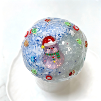 Balle de Noël colorée et croustillante, jouet à presser anti-stress, balle sensorielle, jouet moelleux