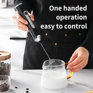 เครื่องทำโฟมไฟฟ้าแบบมือถือเครื่องผสมเครื่องดื่มพร้อมที่ตีสแตนเลสสำหรับคาปูชิโน่กาแฟกันกระสุนลาเต้ - Product Image 4