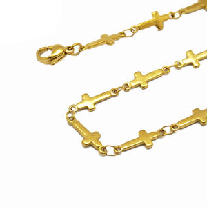 سوار أوليفيا بانك للرجال من الفولاذ المقاوم للصدأ بطول 8 بوصات، سلسلة يد سوداء مطلية بالذهب عيار 18 قيراط بتصميم حبل ملتوي للرسغ - Product Image 5