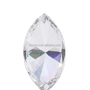 Pierre de Moissanite <span class=keywords><strong>Blanche</strong></span> Taille <span class=keywords><strong>Marquise</strong></span> Personnalisée en Gros, Couleur D Véritable, Certifiée GRA, Passe le Testeur - Product Image 2
