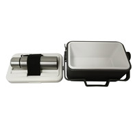 Coffret de pique-nique de luxe personnalisé : Kits sélectionnés, mini-glacière élégante et boîte isotherme assortie avec gourde
