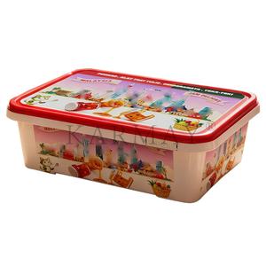 Fruit Spread Jam deli food container IML printed with temper theft lid 1500ML square box Thai <b>Sweet</b> Chilli Sauce - Product Image 2