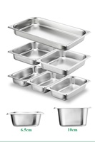 Panci Listrik Kaca Penuh 9L Stainless Steel Persegi Panjang Penghangat Makanan Buffet untuk Katering