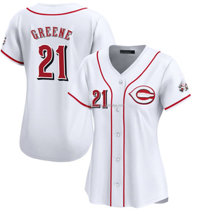 2025 Của Phụ Nữ <span class=keywords><strong>Cincinnati</strong></span> Red Nhà Giới Hạn Jersey Bóng Chày Áo Sơ Mi Tùy Chỉnh Mặc Khâu Thêu Đồng Phục Với Logo Trắng - Product Image 4