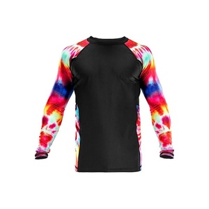 Long Sleeve <b>Surf</b> Shirt Swimming Shirt Rash Vest Sun Protection Clothing UPF50+ <b>Printed</b> Rash Guard for Mens - Product Image 3