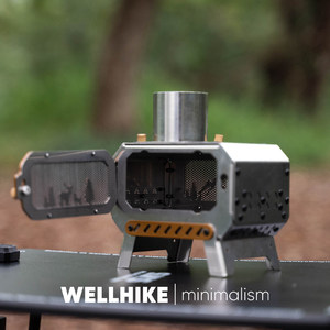 Brûleur d'encens rétro d'extérieur WELLHIKE, éclairage d'ambiance, observation du feu, bouilloire à eau, mini poêle à bois - Product Image 2