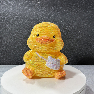 Thời Trang Mới Phim Hoạt Hình Donald Vịt Dán Pha Lê Kim Cương Bức Tượng Nhựa Thủ Công Mỹ Nghệ Điêu Khắc Trang Trí Nội Thất Vịt Nhỏ Màu Vàng - Product Image 1