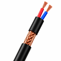 RVVP 2-adriges Kupferkabel mit Geflechtschirmung, flexibles PVC-Steuerkabel, elektrisches Kabel