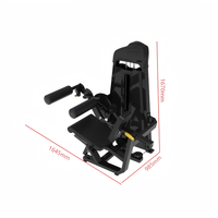 Machine combinée de curl et d'extension des jambes assis, équipement de fitness commercial pour l'entraînement des ischio-jambiers et des quadriceps