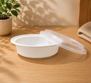 Recipientes desechables de plástico para almacenar alimentos con tapas herméticas, aptos para microondas, cajas de comida de PP. - Product Image 1