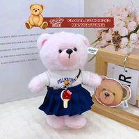 Teddy ISLAND - Licence Globale - Ours en Peluche de 17 cm avec Vêtements de Dessin Animé et Autres Accessoires pour Vêtements d'Enfants