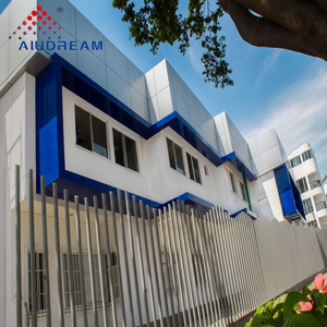 Panneau mural extérieur en composite d'aluminium pour ustensiles de cuisine, ignifuge, antistatique, haute résistance à la corrosion, série 2000, aspect bois - Product Image 1