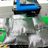 Machine d'emballage semi-automatique électrique à grande vitesse pour produits alimentaires, type coussin, avec contrôle PLC, pour sacs en film thermique et bande plastique