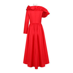 Robe rouge Miranda, épaules dénudées, Costume de cosplay mi-long, tenue de soirée d'Halloween - Product Image 3
