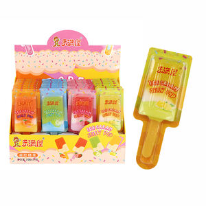 Yaratıcı dört renkli dondurma şekilli şekerleme meyve aromalı sakızlı şeker sopa üzerinde çocuklar için aperatif - Product Image 2
