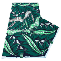 Model terbaru lilin Afrika cetak 100% katun kain Batik 6 yard untuk anak laki-laki tas kemeja