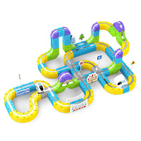 Jeu de construction de train magnétique 190 pièces, circuit ferroviaire DIY, jouet éducatif STEM pour enfants