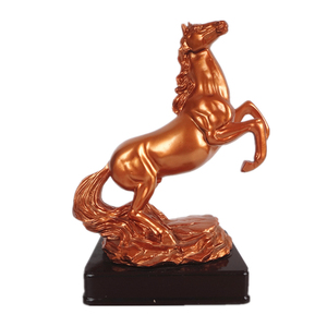 Trofeo <span class=keywords><strong>de</strong></span> Resina y Peltre con Escultura Ecuestre <span class=keywords><strong>de</strong></span> Caballo - Product Image 5