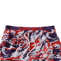 Hoge kwaliteit Shark One Plus heren zwembroeken gepersonaliseerde digitale print blauwe camouflage groothandel waterdicht snel drogend strandkleding