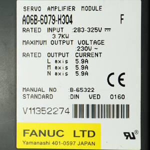 รับประกัน 12 เดือนฟานุค A06b-6079-h304 โมดูลมือสองทดสอบแล้วโอเค A06b6079h304 จัดส่งรวดเร็วผ่านทางดีเอชแอล - Product Image 6