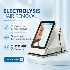 Appareil d'épilation définitive par électrolyse 27,12 MHz pour salon et clinique – Épilation permanente visage, corps, <span class=keywords><strong>aisselles</strong></span>, maillot – Machine de beauté - Product Image 1