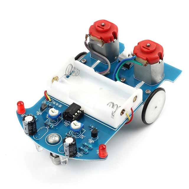 Practice Soldering Learning Electronics Kit Smart Car Project Kits Line Following Robot Kids DIY Electronics Education School