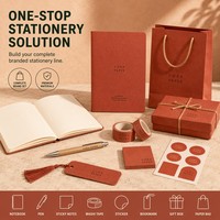 Carnet de notes de bureau durable en papier kraft recyclé A5, 80 feuilles