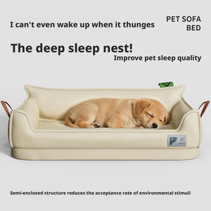 Double Poignée Détachable Eco-Friendly Dog Sofa Four Seasons Universal Medium Memory Foam Large Dog Pet Pad Removable Washable - Product Image 2