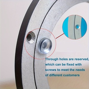 <b>Swivel</b> Plate Aluminum Alloy Rotatable 5 Inch 8 Inch For Glass Wooden Marble Round <b>Table</b> Indoor Use - Product Image 2