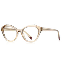 Lunettes de vue anti-lumière bleue à monture TR90 polygonale en cristal taillé, modèle 2141-3
