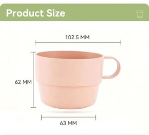 Tasses à thé en plastique de 7 oz, tasses à café durables et légères, tasses à boire pour enfants sans BPA, pour la maison, les pique-niques en plein air, le camping, tasses empilables - Product Image 2